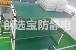【湖南】创选宝防静电台垫胶皮助力新能源汽车电池厂家静电防护