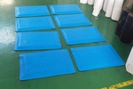 蓝色PVC防疲劳垫厂家定制 创选宝给流水线岗位配套
